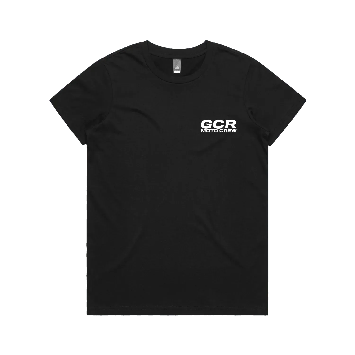 Black front flat lay