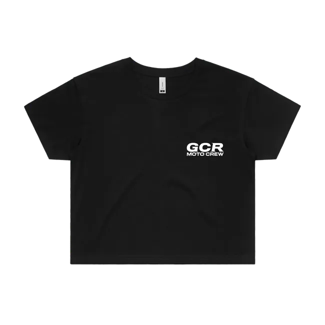 GCR Moto Crew - Womens Crop T-Shirt - Dark