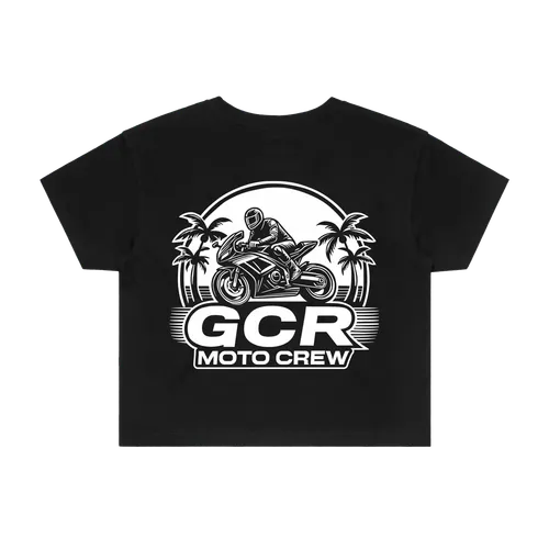 GCR Moto Crew - Womens Crop T-Shirt - Dark