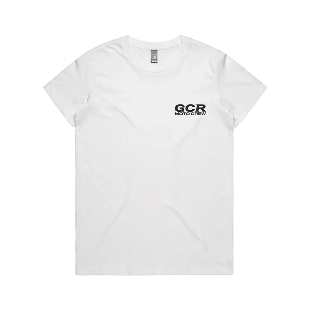 White front flat lay