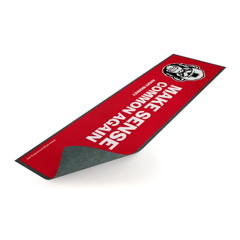 Make Sense Common Again Red Bar Runner