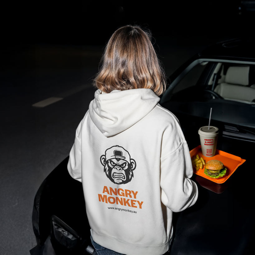 Angry Monkey Light Staple Hoodie