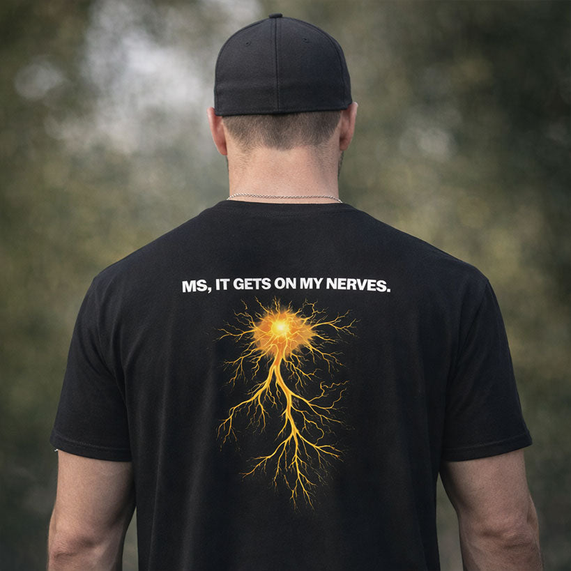 MS, It Gets On My Nerves Back Graphic Tee