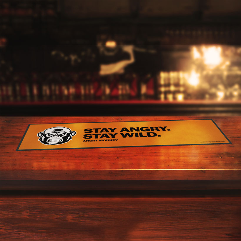 Stay Angry Stay Wild Bar Runner