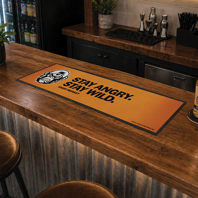 Stay Angry Stay Wild Bar Runner