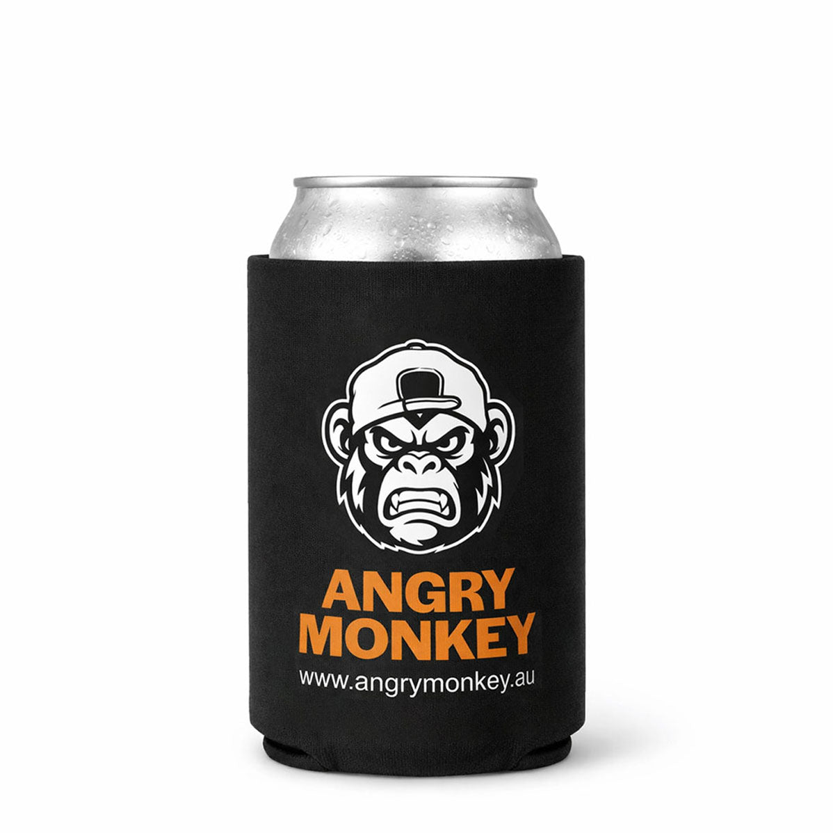 Angry Monkey Black Stubby Cooler
