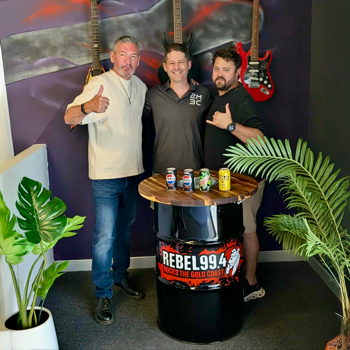 Custom Steel Barrel Table + FREE Angry Monkey Glassware