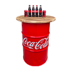 Custom Steel Barrel Table + FREE Angry Monkey Glassware